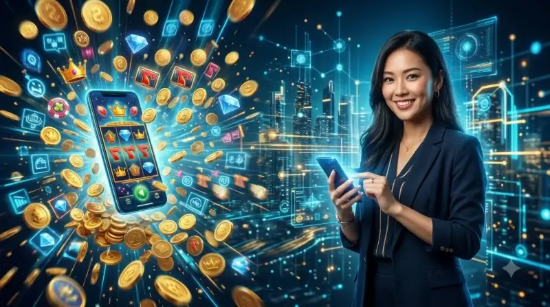 ban-tay-cam-dien-thoai-voi-game-no-hu-mui-ten-vang-chi-den-nut-tai-the-hien-su-san-sang-bat-dau Bàn tay cầm điện thoại với game nổ hũ, mũi tên vàng chỉ đến nút tải, thể hiện sự sẵn sàng bắt đầu