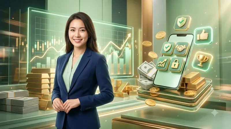 can-vang-voi-mot-ben-la-khien-bao-mat-mot-ben-la-chong-tien-xu-bieu-tuong-cho-viec-can-nhac-do-uy-tin-va-loi-ich-cua-79king Cân vàng với một bên là khiên bảo mật, một bên là chồng tiền xu, biểu tượng cho việc cân nhắc độ uy tín và lợi ích của 79king