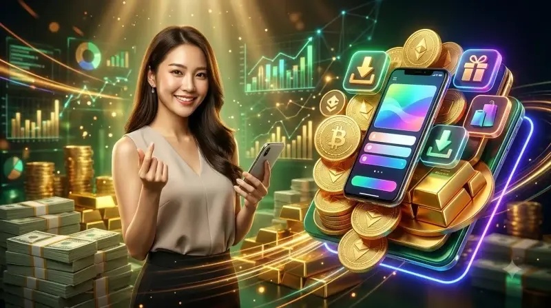 dien-thoai-voi-bieu-tuong-tai-xuong-va-cac-dong-xu-vang-minh-hoa-cac-buoc-tai-app-79king Điện thoại với biểu tượng tải xuống và các đồng xu vàng, minh họa các bước tải app 79king